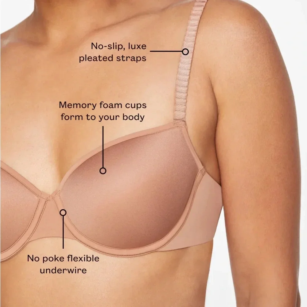 ThirdLove 24/7 Classic T-Shirt Bra in Mocha 32C 1/2
